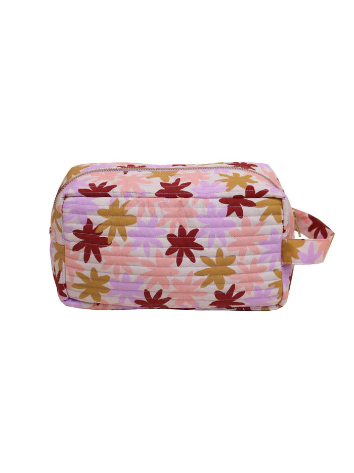 Peach Floral Dopp Kit