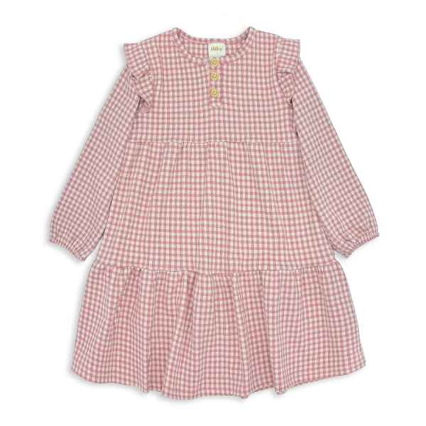 Rose Check Frill Dress