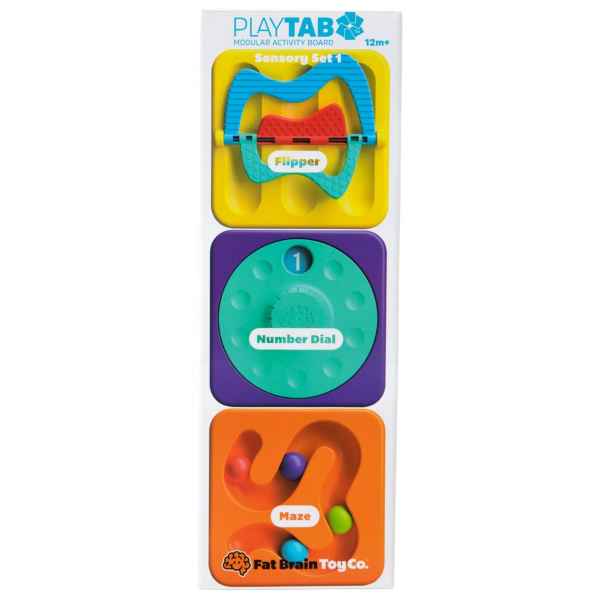 PlayTab Sensory Set 1 (Flipper, Number Dial, Maze Tile)