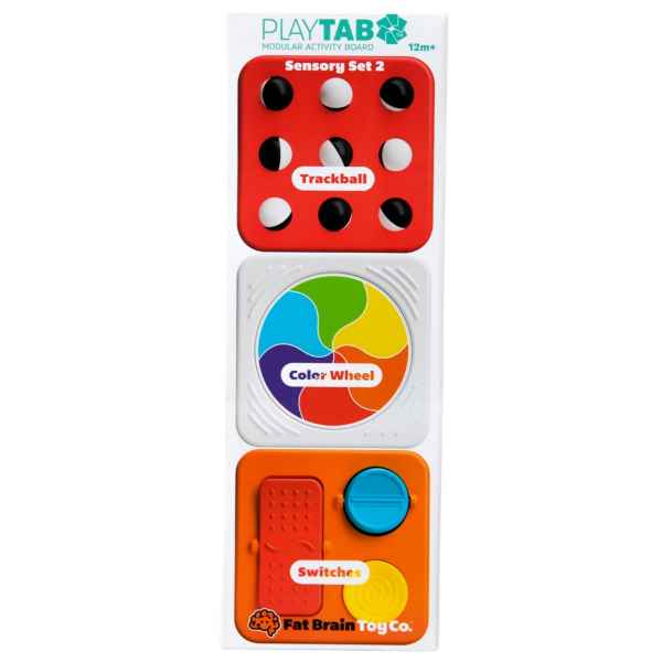 PlayTab Sensory Set 2 (Trackball Tile, Color Wheel, Switches Tile)