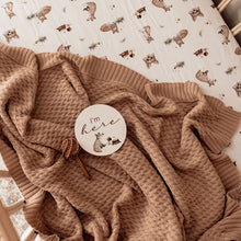 Load image into Gallery viewer, Hazelnut | Diamond Knit Baby Blanket
